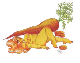 Carrot Babe Prints