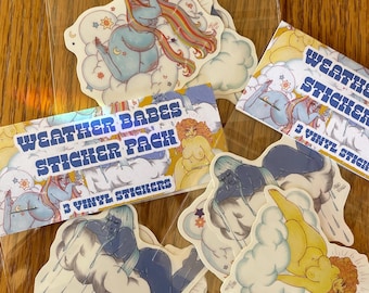 Weather  Babes Sticker Pack 3 stickers