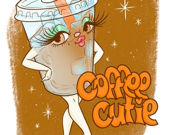 Coffee Cutie Illustration Prints