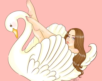 Swan Babe Prints