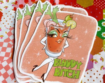 4” Bloody Mary Babe Sticker