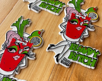 3" Vintage Inspired Bloody Mary Magnet