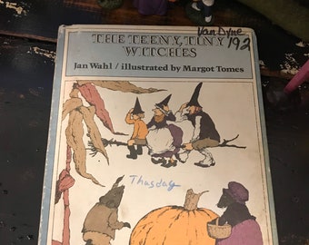 The Teeny Tiny Witches 1979 children's book~ by Jan Wahl~ Hardcover~ Vintage Storybook