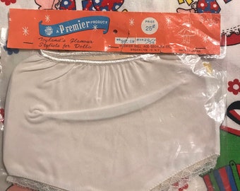 Doll accessory- Dime Store- NOS- Unopened Doll Clothing Panties Fits 20" to 25" dolls- Toyland Glamour Stylists for Dolls- Original 1960's