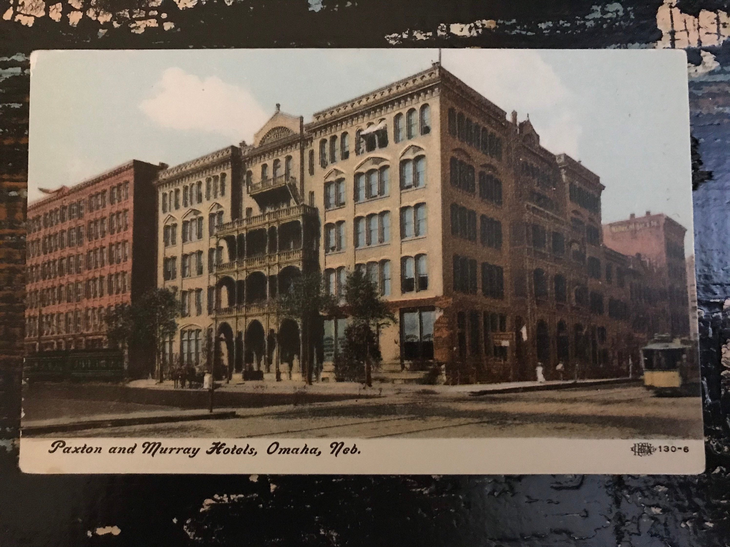 Neat Street View Paxton and Murray Hotels Omaha Nebraska Etsy