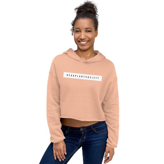 Plant Mom Aesthetic Crop Hoodie Flower 