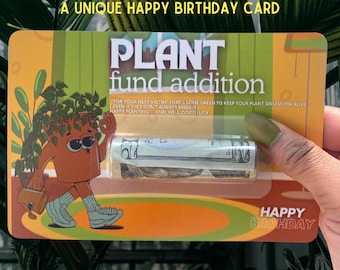 Plant Fund Money Card for plant lovers gift idea | Plant Lady Mom | Indoor Plant Gifts