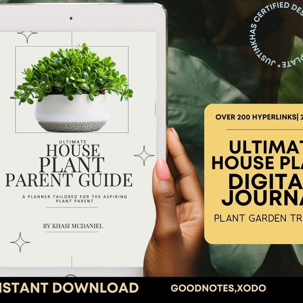 Ultimate House plant digital planner 2024| indoor plant vertical care journal & tracker| notability planner goodnotes planner, plant sticker