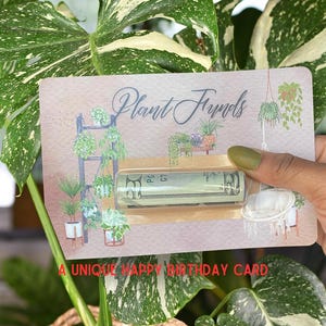 Tirelire de fonds de plantes aquarelle pour les amateurs de plantes, une idée cadeau | Plant Lady Mom | Cadeaux plantes d'intérieur