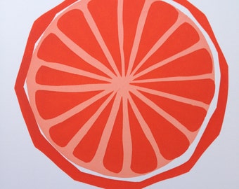 Orange Slice. Signed, Limited Edition by Erica Schisler of Forty Elephants