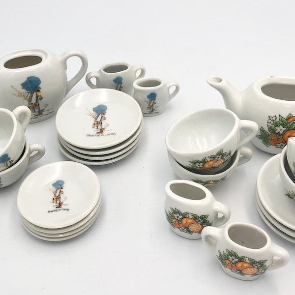 Vintage Choice of Childrens Tea Set - Holly Hobbie Made in Japan / Orange Blossoms Made in Taiwan