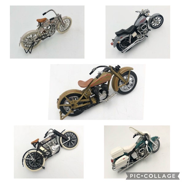 Vintage Choice of Harley Davidson Precision Models 1:24 Scale - Franklin Mint Collectibles - Most Have COA's and Original Boxes