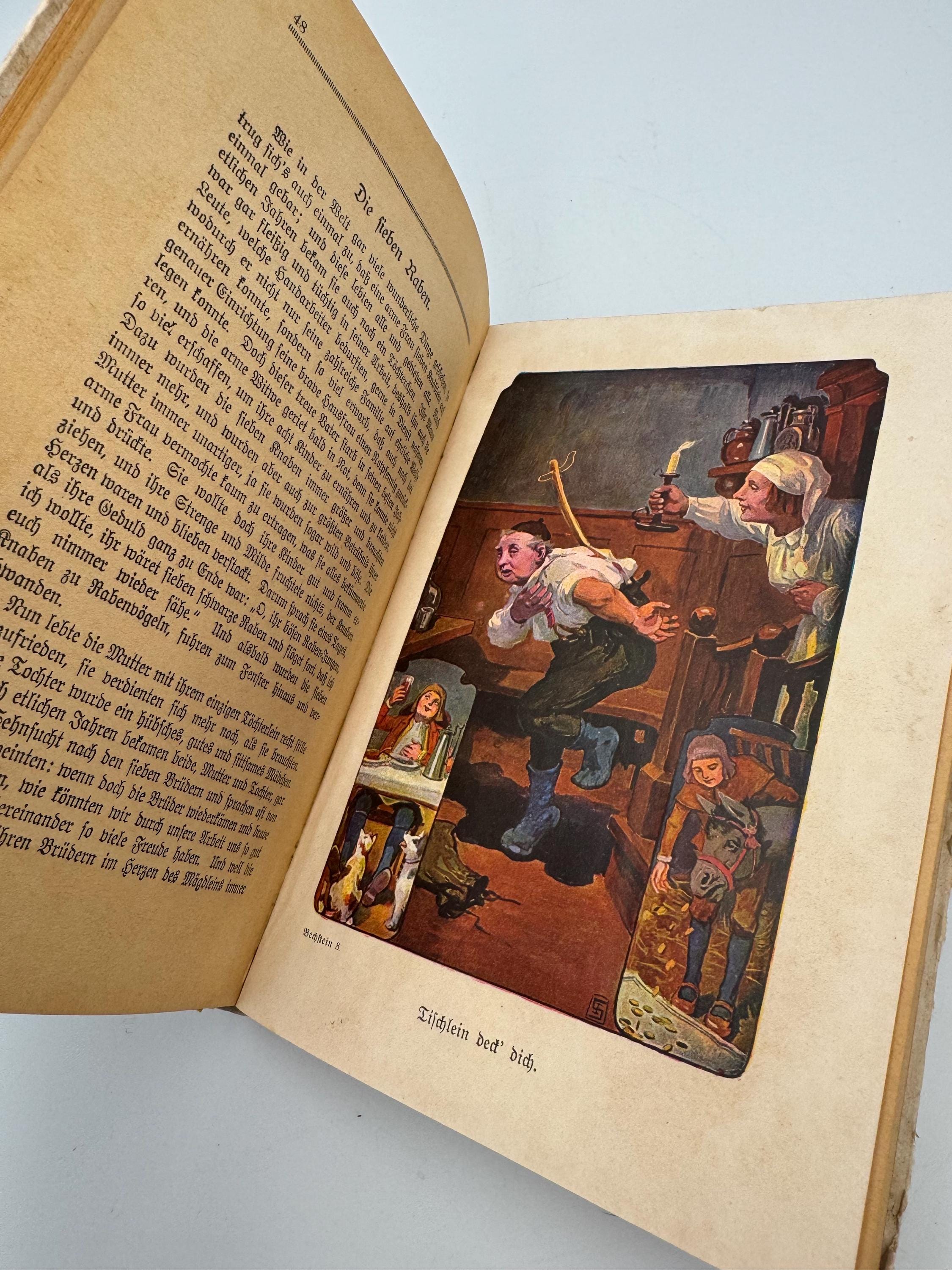 ヴィンテージの子供向け絵本 ドイツ語 ベヒシュタインのメルヘン童話集