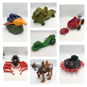 Vintage Choice of Masters of the Universe Vehicles 1980&#39;s - All Well Used and Missing Parts