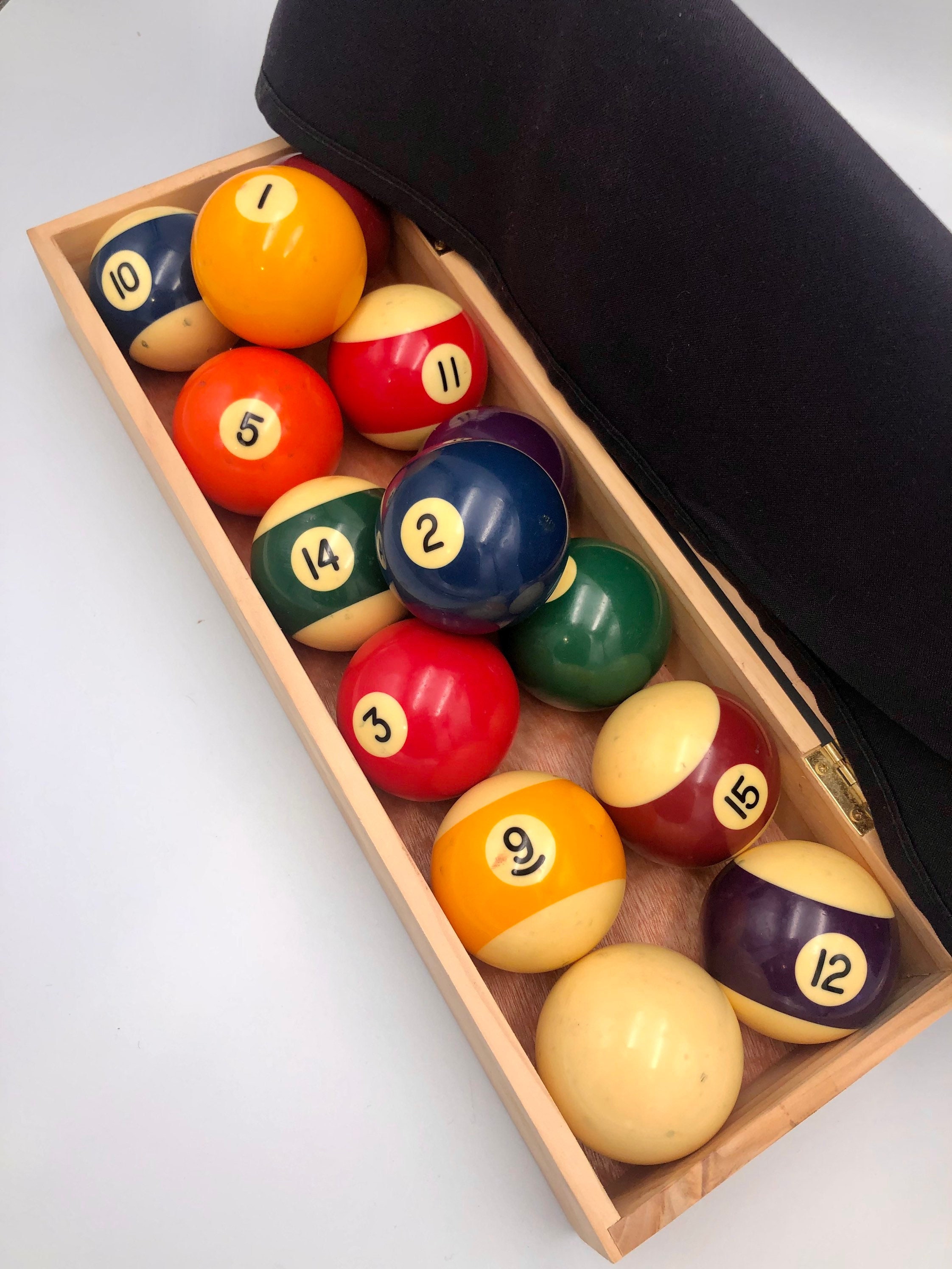 Juego de bolas de billar de 2-1/4 pulgadas, tamaño reglamentario, bolas de  mesa de billar para repuesto (16 bolas de resina)