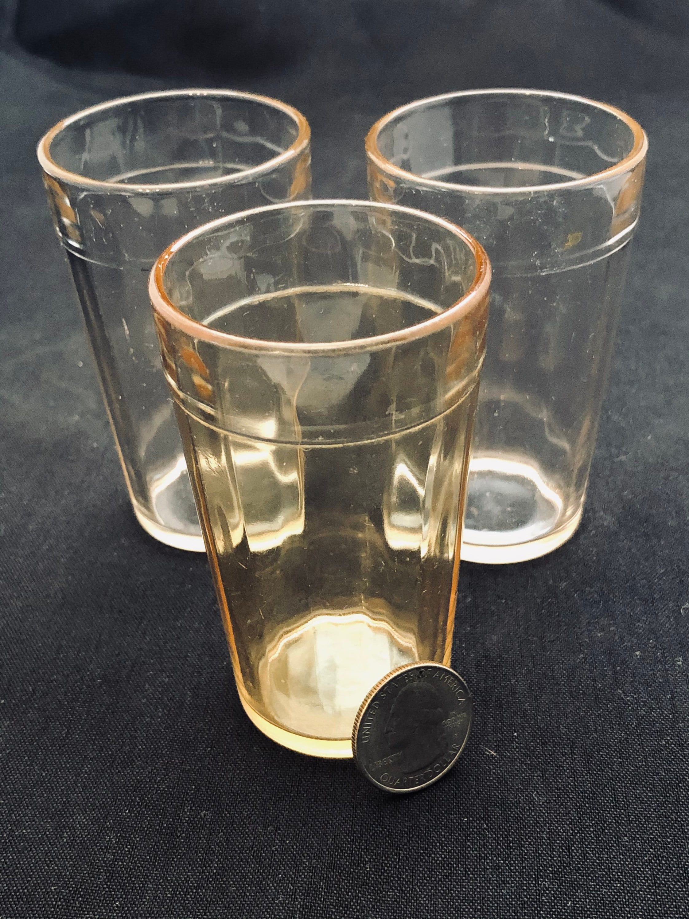 Vintage Tinted Jelly Juice Glasses Oleo Margarine Jars Set of Etsy