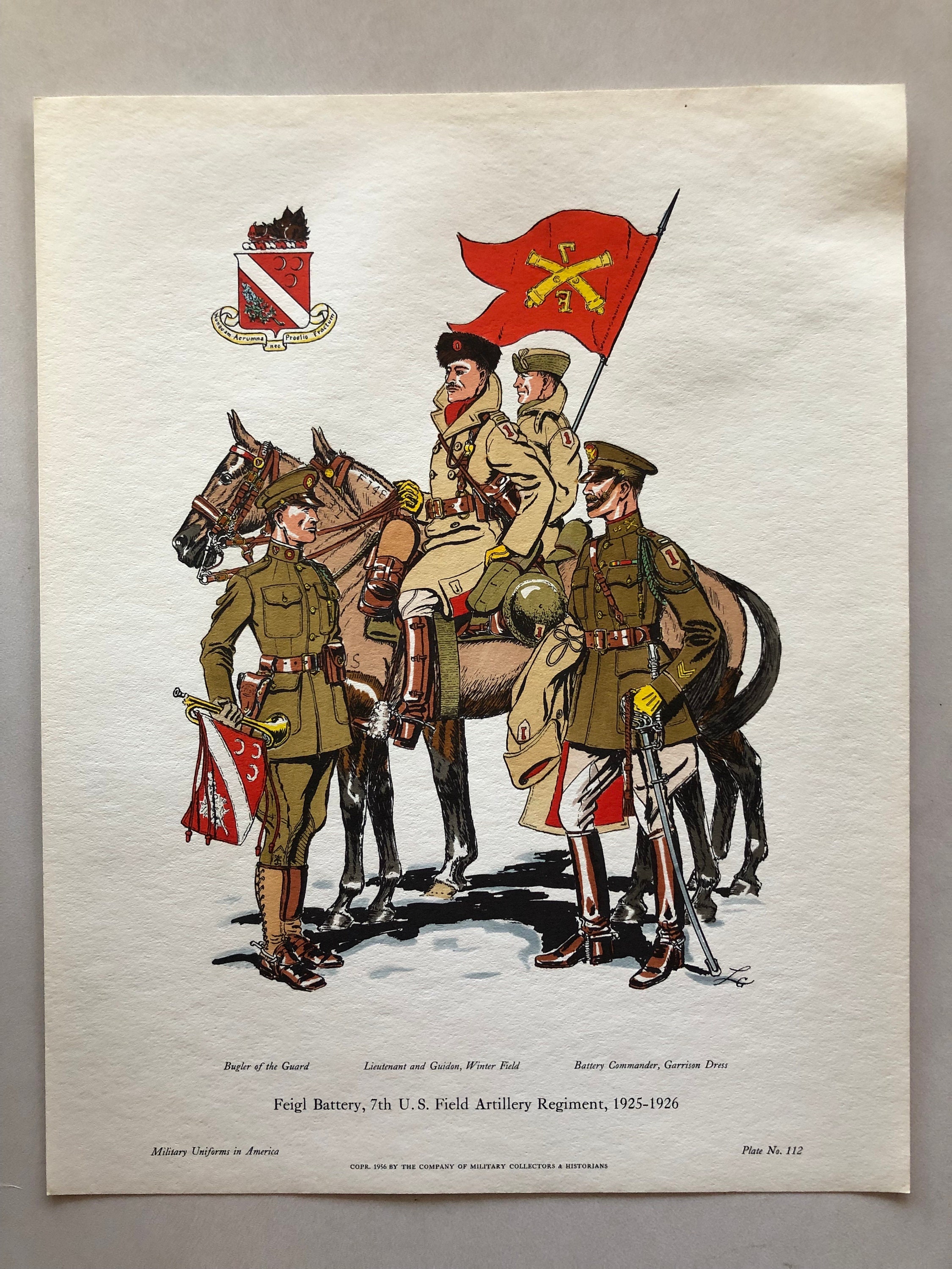 Vintage Choice of Military Prints - Military Uniforms in