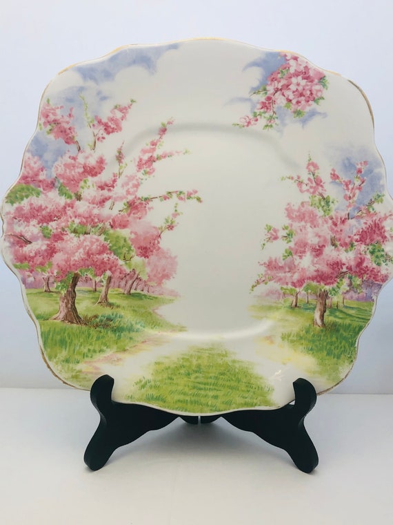 Vintage Blossom Time Royal Albert Bone China plaat - Etsy Nederland