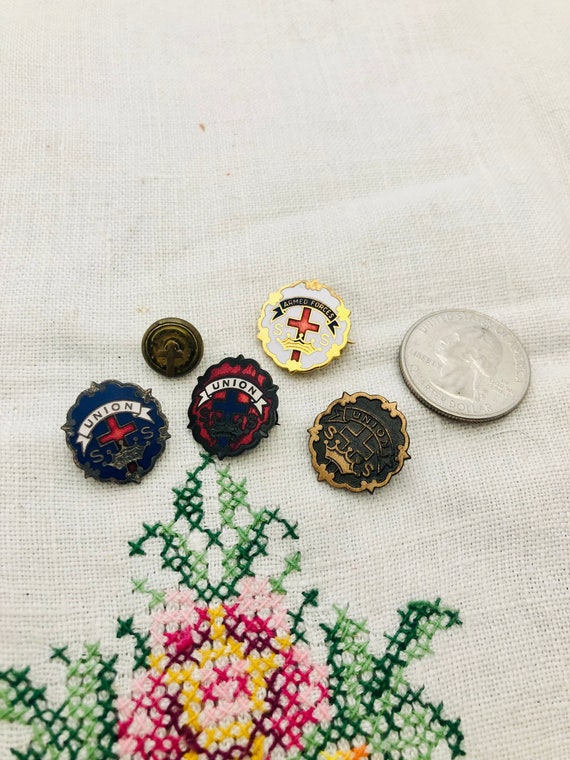 Vintage Set of Sunday School Pins Badges Little Sy