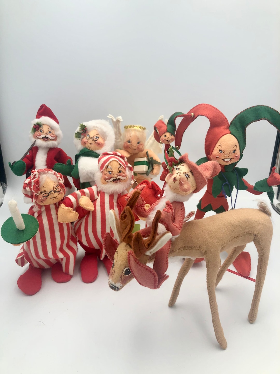 Vintage Choice of Annalee Christmas Dolls 7 9 Retired Annalee Mobilitee