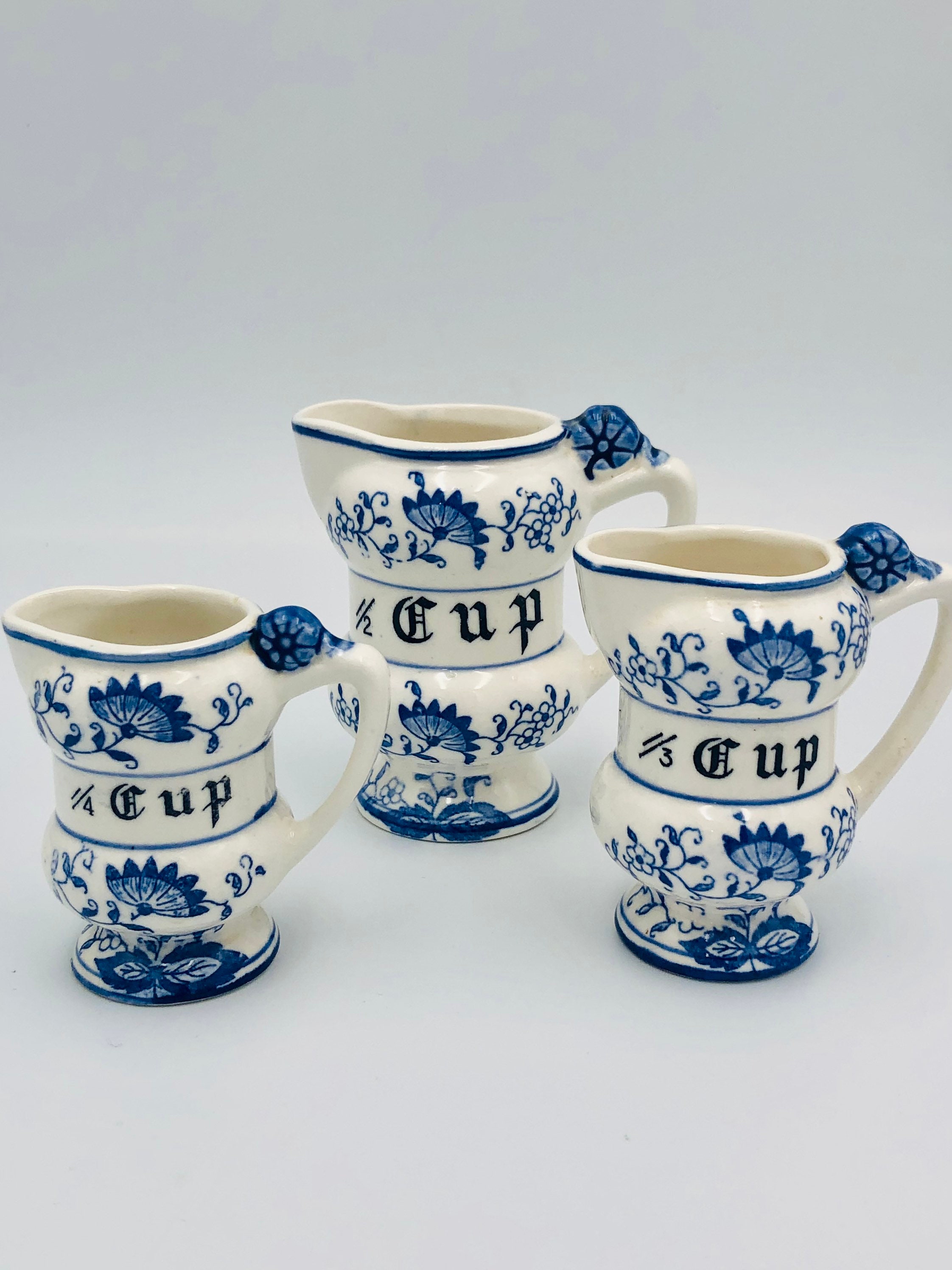 Vintage Choice of Arnart Blue Onion Pieces Spice Jars With
