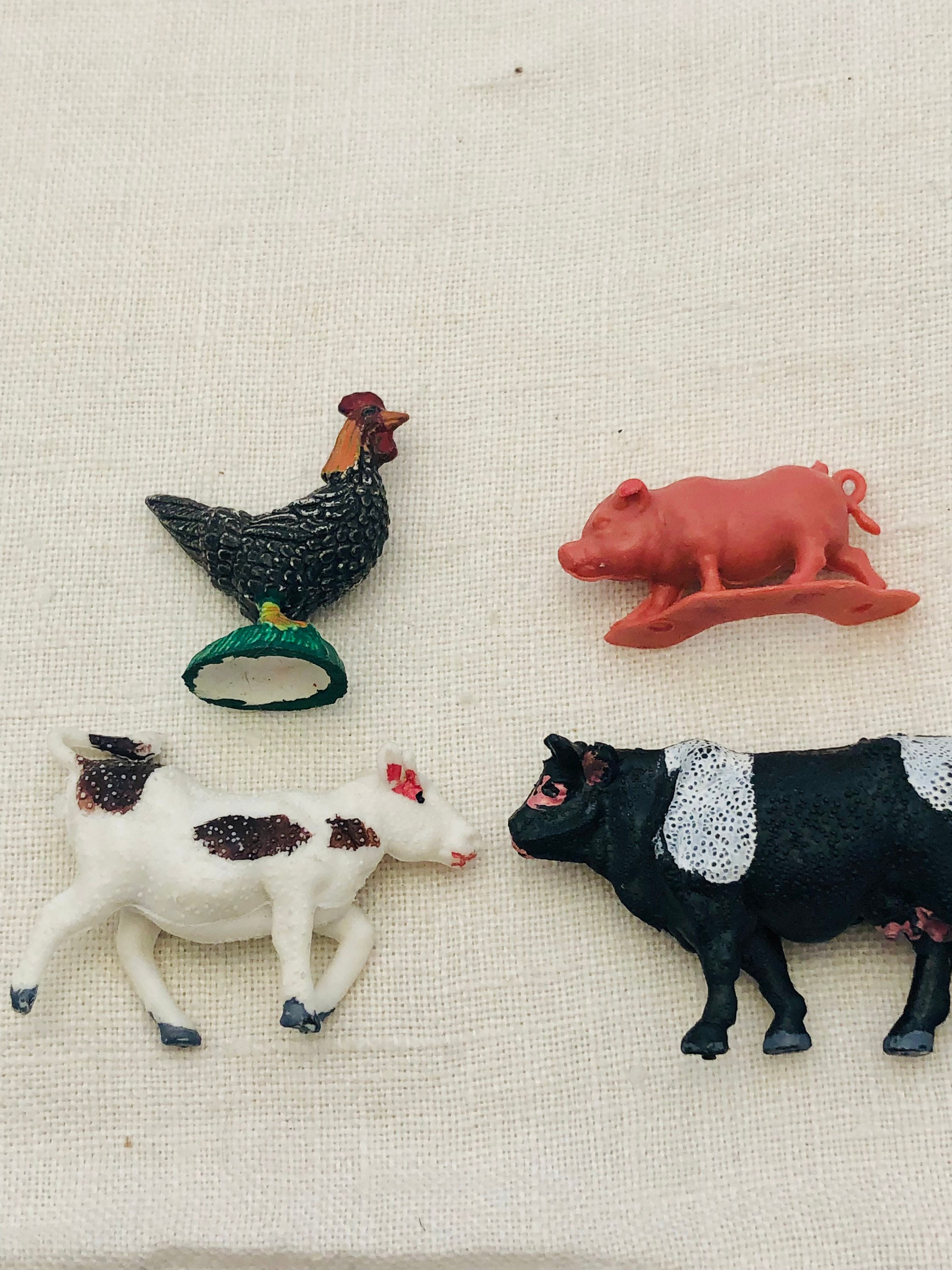 Vintage Set of Miniature Farm Animals Plastic Livestock Cow - Etsy Vintage Set of Miniature Farm Animals Plastic Livestock Cow - Etsy