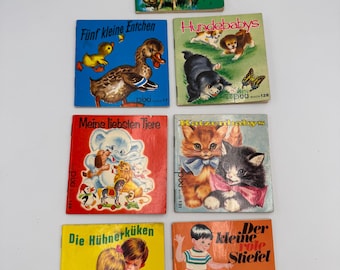 Selección vintage de libros infantiles en alemán Pixi Buch - Escrito en alemán - Libros pequeños de tapa blanda - El precio es por 1 unidad