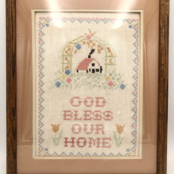 God Bless Our Home Cross Stitch Pattern Etsy