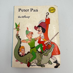 Livre pour enfants vintage allemand Walt Disney Peter Pan - Rédigé en allemand - Couverture rigide (c) 1968 - Goldene Happy Bucher #39