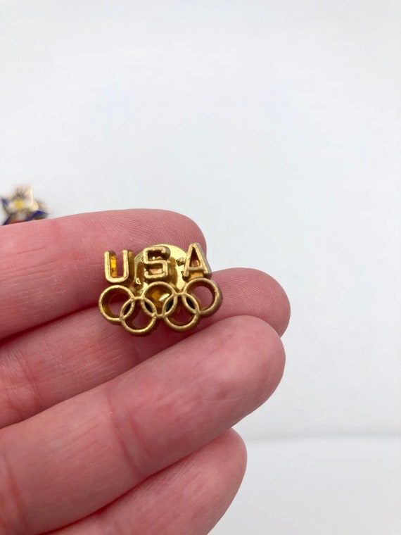 Vintage Set of 5 Olympic Pins 1984 Los Angeles Su… - image 5