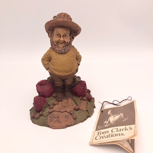 Vintage Tom Clark Irish Gnome Kobold Harz Figur Shorty #1046 Edition # 48 1984 Enthält Original Paper Hang Tag