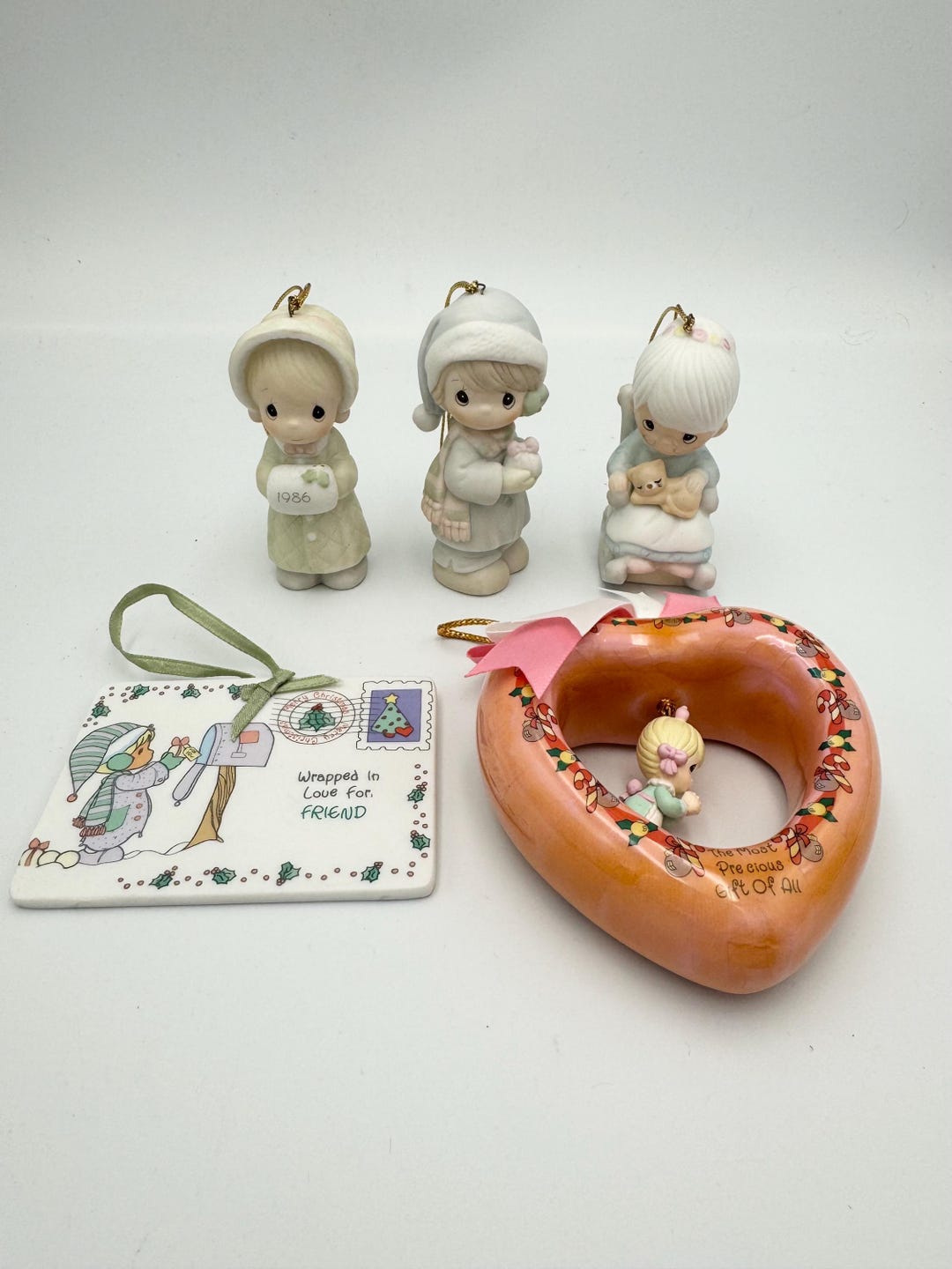 Vintage Choice of Enesco Christmas Ornaments - Precious Moments ...