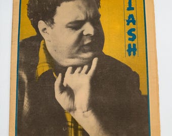 Vintage RARE SLASH Punk Music Magazine - Volume 2 Number 8 - September 1979 - Feature Article on Pere Ubu Frontman David Thomas