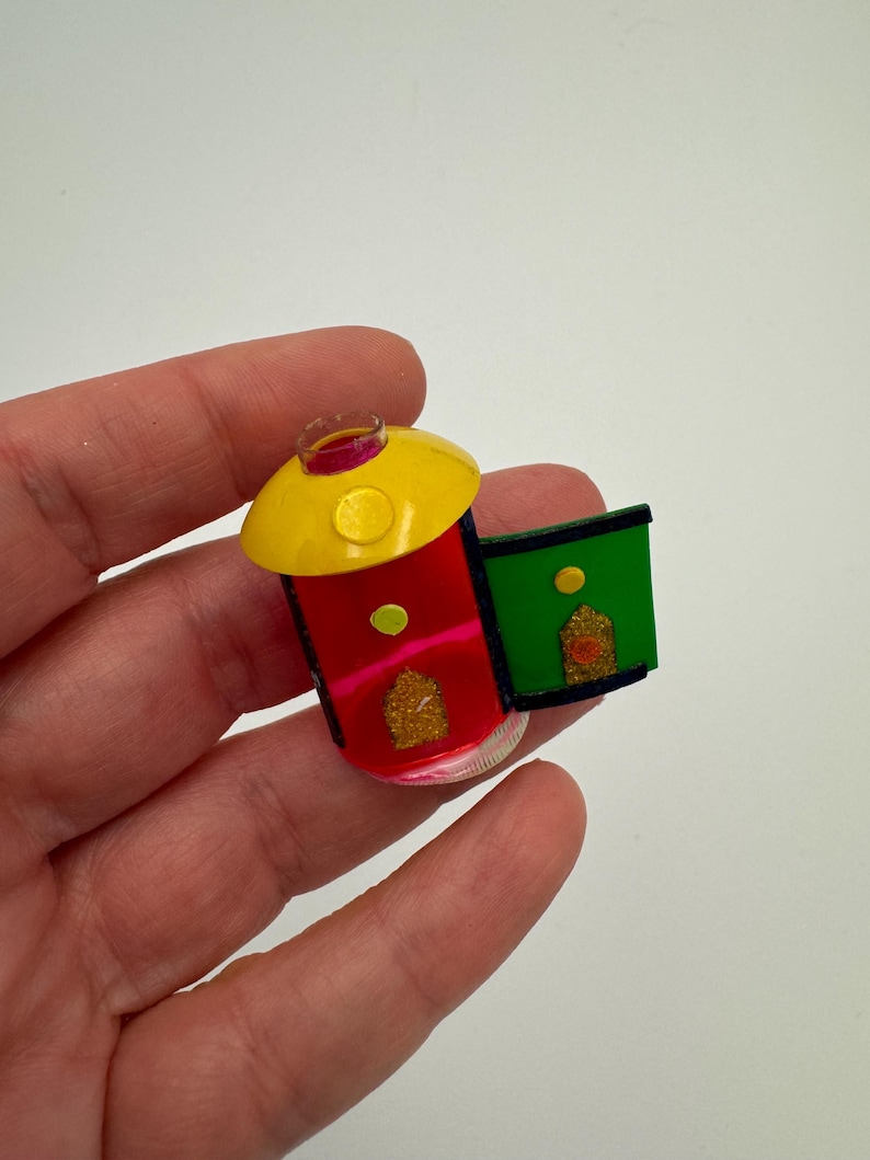 Vintage UNUSUAL Set of 6 Christmas Light Cover Ornaments Homemade