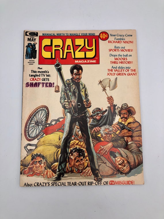 Vintage CRAZY Magazine Comic Book Magazine Shaft May 1974 - Stan