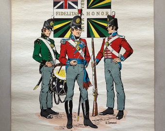 Vintage Choice of Military Prints - Military Uniforms in Vintage Choice of Military Prints - Military Uniforms in