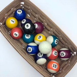 Vintage Choice of Billiard Pool Balls for Replacement Sold Individually 2-1/4&quot; Across