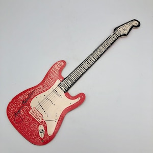 Vintage cd-doosje - ALLEEN CASE - Yngwie Malmsteen op gitaar - Red Fender Stratocaster Cut Out Cardboard Case - 1990