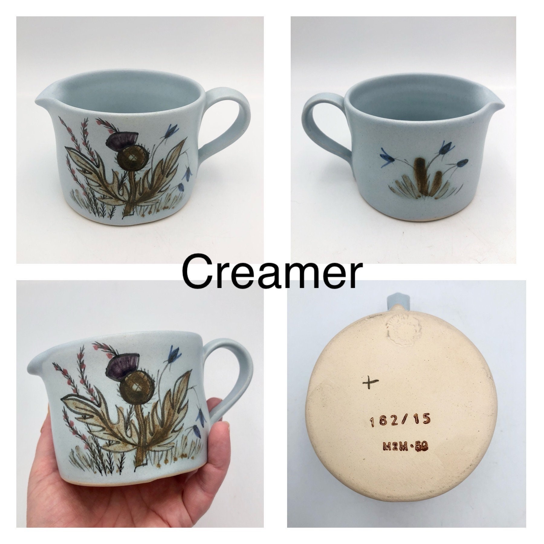 Vintage Choice of Buchan Thistle Pattern Scottish Pottery - Mid