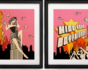 Hide Your Boyfriends! Vanderpump Rules Raquel Leviss Comic Framed Art