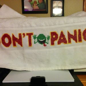Don't Panic Cross Stitch Pattern