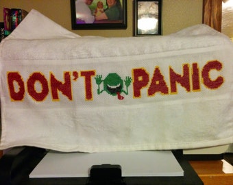 Don't Panic Cross Stitch Pattern