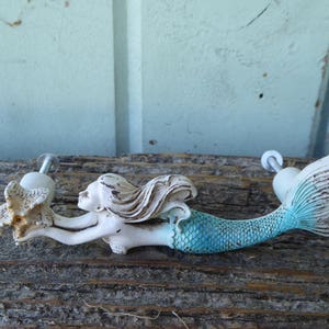 MERMAID Handle Drawer Pull ~ Nautical Coastal Beach Ocean Home Decor She Shed