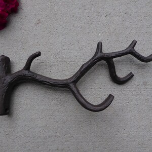 Cast iron branch wall hook deals