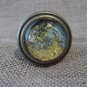 Antike Messing Metall Karte Globus Atlas Schublade Pull Knob Travel Länder World Home Decor Kommode Schrank