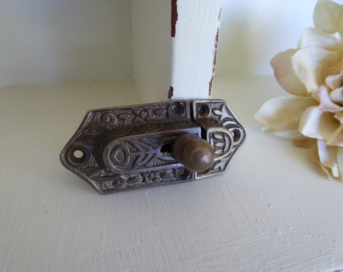 Antique Brass Metal Door Latch Hardware DIY Project Etsy