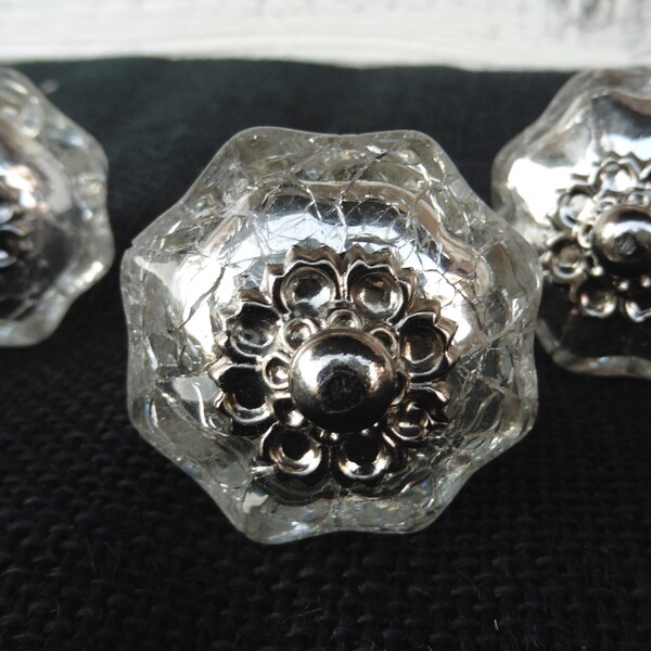Mercury Glass Knobs Etsy