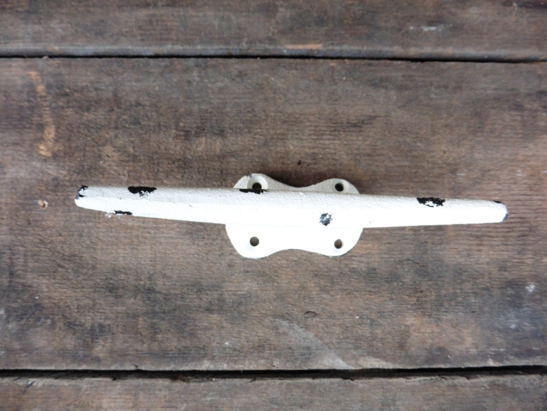Black or White DOCK CLEAT Nautical Towel Rack Beach House Boat Etsy