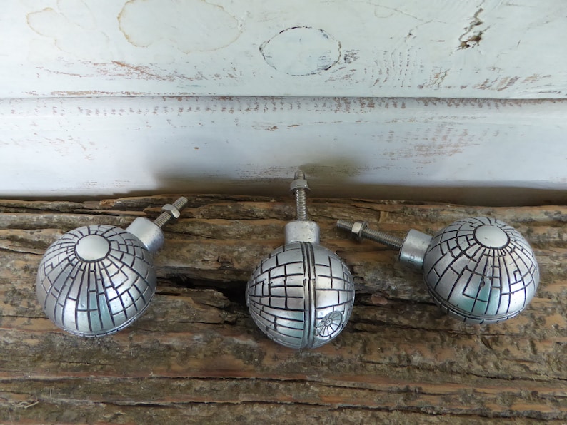 STAR WARS Death Star Knob Drawer Pull Galactic Empire Space Etsy