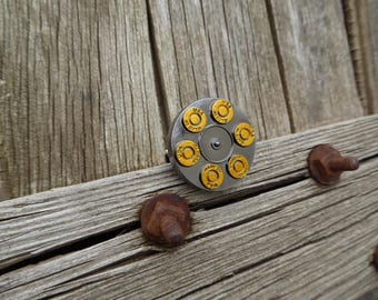 Magazine Revolver 6 Shooter 45 Shotgun Bullet Shell Knob - Dresser Drawer Pull - Country Man Cave